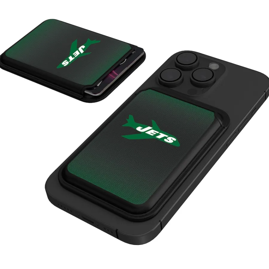 New York Jets Checkbooks-Wallets^Keyscaper Historic Logo Magnetic Credit Card Wallet