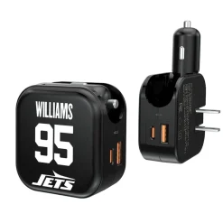 New York Jets Phone Cases | Electronics^Keyscaper Quinnen Williams Ready 2-in-1 USB Charger