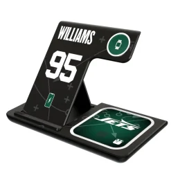 New York Jets Phone Cases | Electronics^Keyscaper Quinnen Williams Ready 3-in-1 Charging Station