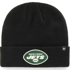 New York Jets Hats | Men^Men's '47 Black Secondary Basic Cuffed Knit Hat