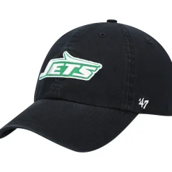 New York Jets Adjustable^Men's '47 Black Clean Up Legacy Adjustable Hat