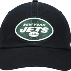 New York Jets Hats | Men^Men's '47 Black Secondary Clean Up Adjustable Hat