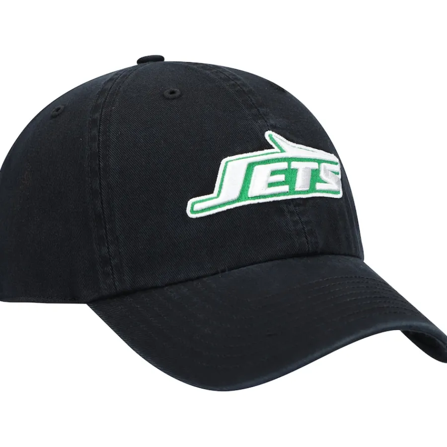 New York Jets Adjustable^Men's '47 Black Clean Up Legacy Adjustable Hat