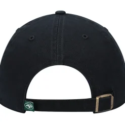 New York Jets Hats | Men^Men's '47 Black Secondary Clean Up Adjustable Hat