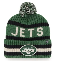 New York Jets Knit^Men's '47 Green Bering Cuffed Knit Hat With Pom