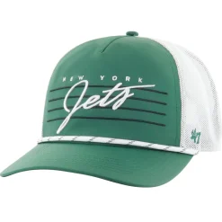 New York Jets Hats | Men^Men's '47 Green/White Downburst Relaxed Hitch Trucker Adjustable Hat