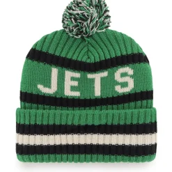 New York Jets Hats | Men^Men's '47 Kelly Green Legacy Bering Cuffed Knit Hat With Pom