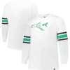 New York Jets Big & Tall^Men's '47 White Big & Tall Premier Brex Long Sleeve T-Shirt
