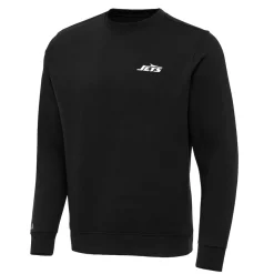 New York Jets Sweatshirts & Fleece | Men^Men's Antigua Black Big & Tall Victory Pullover Sweatshirt
