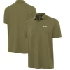 New York Jets Polos^Men's Antigua Olive Reprocess Polo
