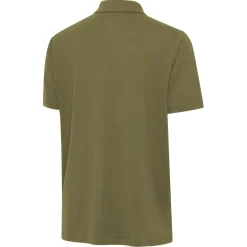 New York Jets Polos^Men's Antigua Olive Reprocess Polo