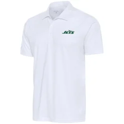 New York Jets Polos | Big & Tall^Men's Antigua White Big & Tall Tribute Polo