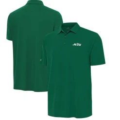 New York Jets Polos^Men's Antigua Green Era Polo