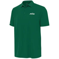 New York Jets Polos^Men's Antigua Green Era Polo