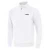 New York Jets Jackets | Sweatshirts & Fleece^Men's Antigua White Victory Quarter-Zip Pullover Top