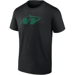 New York Jets T-Shirts | Men^Men's Black Secondary Logo T-Shirt