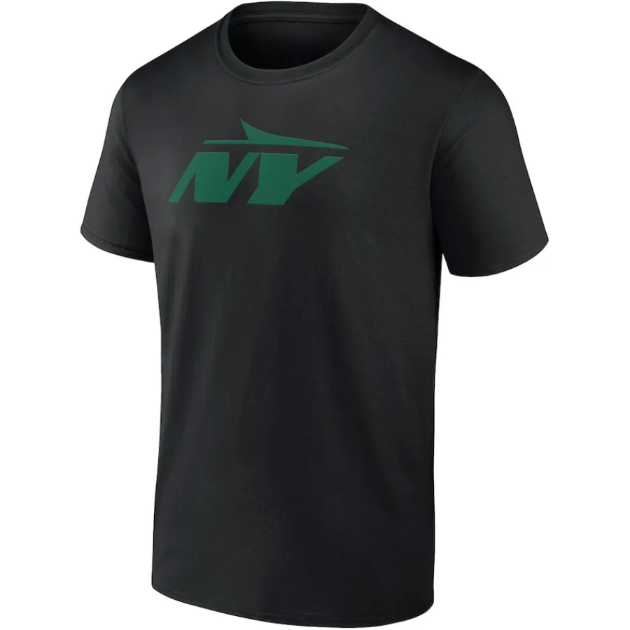 New York Jets T-Shirts | Men^Men's Black Secondary Logo T-Shirt
