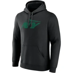 New York Jets Sweatshirts & Fleece | Men^Men's Black Secondary Logo Pullover Hoodie