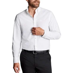 New York Jets Sweaters & Dress Shirts^Men's Charles Tyrwhitt White Slim Fit Oxford Button-Down Shirt