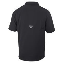 New York Jets Polos^Men's Columbia Black Omni-Wick Flycaster Pocket Polo