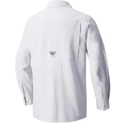 New York Jets Sweaters & Dress Shirts^Men's Columbia White Slack Tide Omni-Wick Button-Up Long Sleeve Shirt