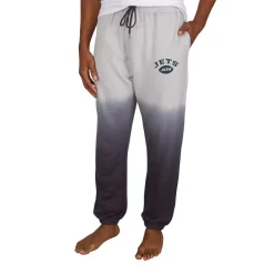 New York Jets Shorts & Pants^Men's Concepts Sport Gray/Charcoal Dusk Dip Dye Lightweight French Terry Lounge Pants