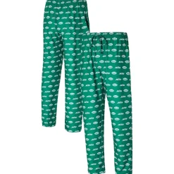 New York Jets Underwear & Sleepwear^Men's Concepts Sport Green Record Allover Print Knit Pants