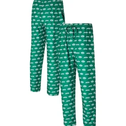 New York Jets Underwear & Sleepwear^Men's Concepts Sport Green Record Allover Print Knit Pants