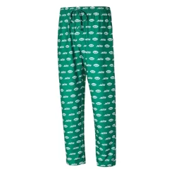 New York Jets Underwear & Sleepwear^Men's Concepts Sport Green Record Allover Print Knit Pants