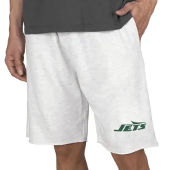 New York Jets Shorts & Pants^Men's Concepts Sport Oatmeal Mainstream Tri-Blend Terry Shorts