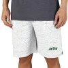 New York Jets Shorts & Pants^Men's Concepts Sport White Throttle Jam Shorts