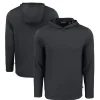 New York Jets Sweaters & Dress Shirts^Men's Cutter & Buck Black Primary Logo Coastline Epic Comfort Eco Recycled Long Sleeve Hoodie T-Shirt