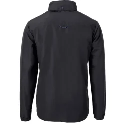 New York Jets Big & Tall^Men's Cutter & Buck Black Big & Tall Helmet Charter Eco Knit Recycled Full-Zip Jacket