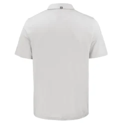 New York Jets Polos^Men's Cutter & Buck Gray Monochromatic Logo Coastline Epic Comfort Eco Recycled Polo