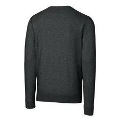 New York Jets Sweaters & Dress Shirts | Big & Tall^Men's Cutter & Buck Heather Charcoal Throwback Logo Lakemont Tri-Blend Big & Tall V-Neck Pullover Sweater