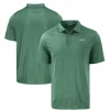 New York Jets Polos^Men's Cutter & Buck Hunter Green Primary Logo Coastline Epic Comfort Eco Recycled Polo