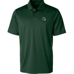 New York Jets Polos | Big & Tall^Men's Cutter & Buck Hunter Green Helmet Big & Tall Prospect Eco Textured Stretch Recycled Polo