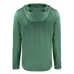 New York Jets Sweaters & Dress Shirts^Men's Cutter & Buck Hunter Green Helmet Coastline Epic Comfort Eco Recycled Long Sleeve Hoodie T-Shirt