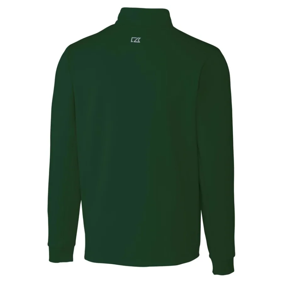 New York Jets Jackets | Sweatshirts & Fleece^Men's Cutter & Buck Hunter Green Primary Logo Traverse Stretch Quarter-Zip Top