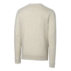 New York Jets Sweaters & Dress Shirts | Sweaters^Men's Cutter & Buck Oatmeal Throwback Logo Lakemont Tri-Blend Big & Tall V-Neck Pullover Sweater