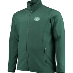 New York Jets Big & Tall^Men's Dunbrooke Green Big & Tall Sonoma Softshell Full-Zip Jacket