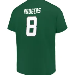 New York Jets Big & Tall^Men's Fanatics Aaron Rodgers Green Big & Tall T-Shirt