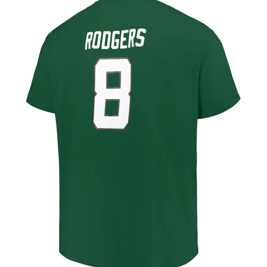 New York Jets Big & Tall^Men's Fanatics Aaron Rodgers Green Big & Tall T-Shirt
