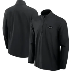 New York Jets Jackets | Sweatshirts & Fleece^Men's Fanatics Black Front Office Woven Quarter-Zip Jacket