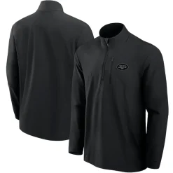 New York Jets Jackets | Sweatshirts & Fleece^Men's Fanatics Black Front Office Woven Quarter-Zip Jacket