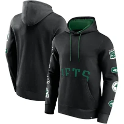 New York Jets Sweatshirts & Fleece | Men^Men's Fanatics Black Wild Winner Pullover Hoodie