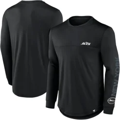 New York Jets T-Shirts | Men^Men's Fanatics Black Blackout Long Sleeve T-Shirt