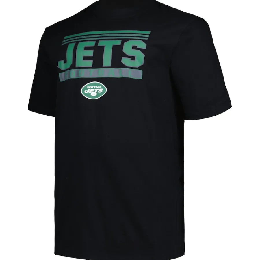 New York Jets Big & Tall^Men's Fanatics Black Big & Tall Pop T-Shirt
