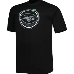New York Jets Big & Tall^Men's Fanatics Black Big & Tall Color Pop T-Shirt