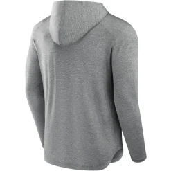New York Jets Long Sleeved^Men's Fanatics Black Front Office Tech Lightweight Hoodie T-Shirt
